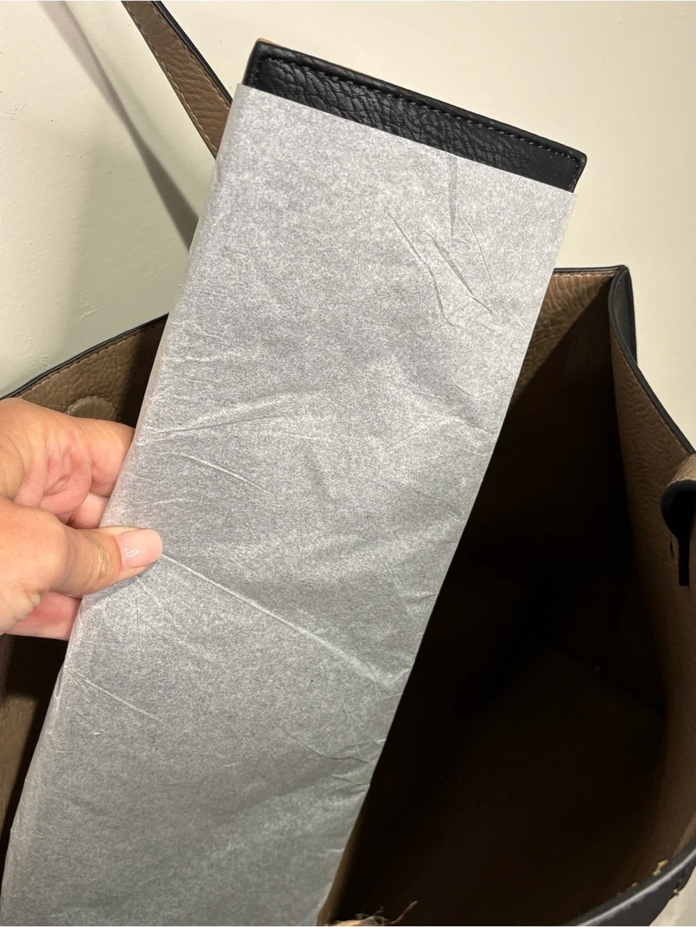 Antik Kraft Black Vegan Leather Shoulder Tote - NWT